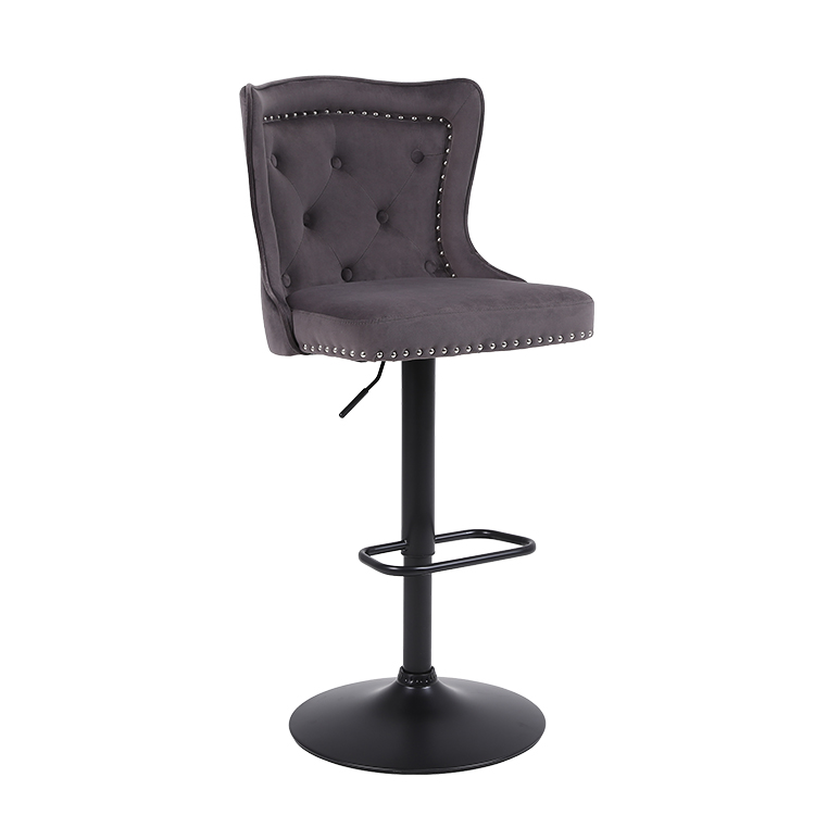 Kitchen swivel stool with diamond lion head